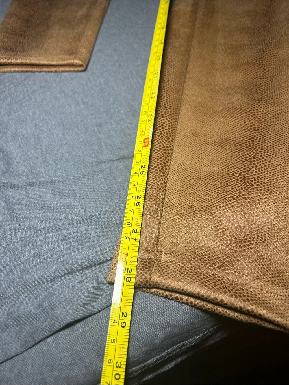 Catherine Malandrino Faux-Suede Leggings in Camel Tan